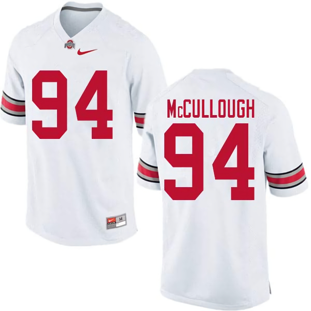 Roen McCullough Ohio State Buckeyes Men's NCAA #94 Nike White College Stitched Football Jersey AUE1756AH
